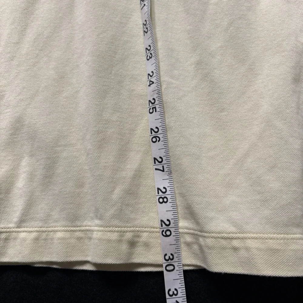 Tommy Bahama Mens‎ Polo Shirt Pale Yellow Short Sleeve Supima Cotton Size XL